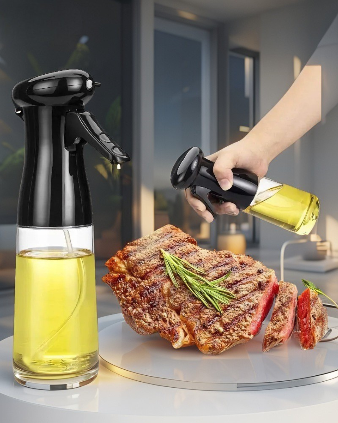 Chef's Mist: Oil Spray Bottle for Perfect Cooking
