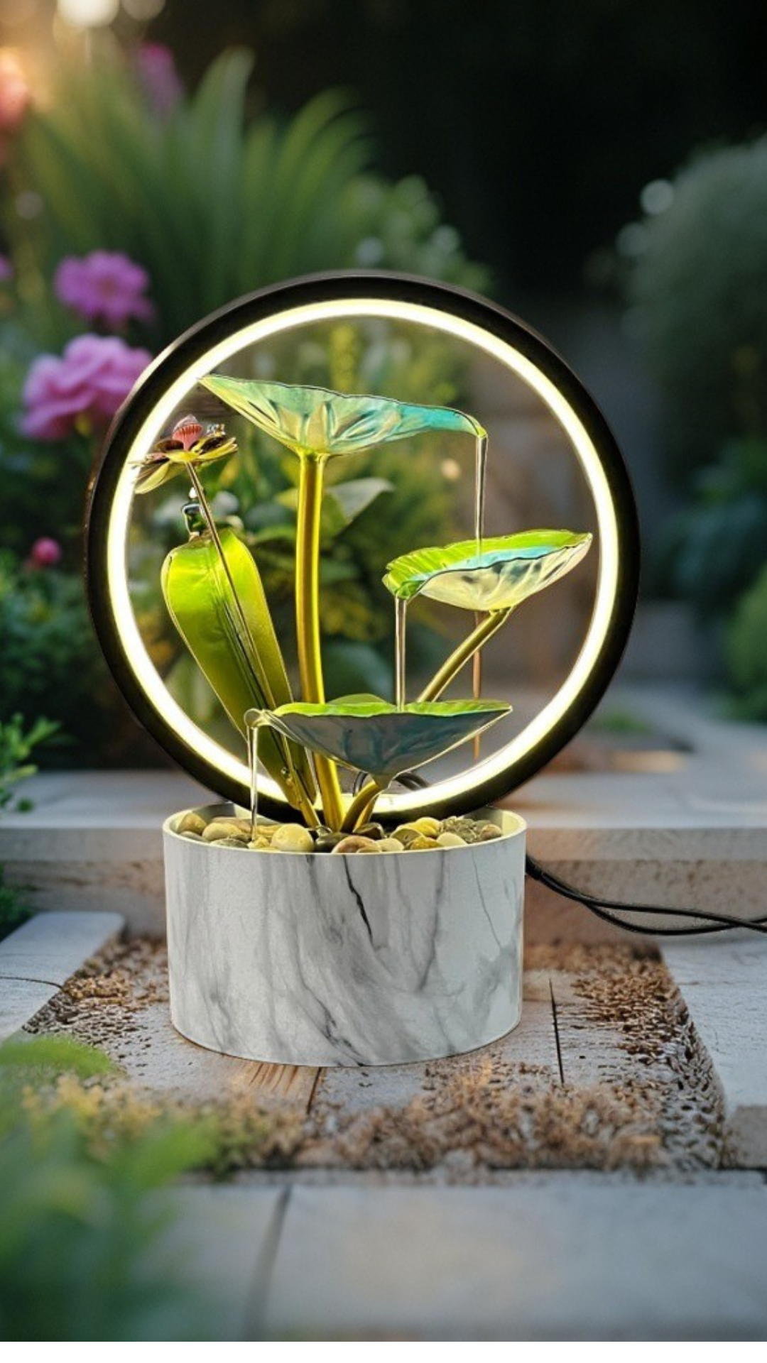 TranquilFlow: Creative Water Fountain for Home Relaxation