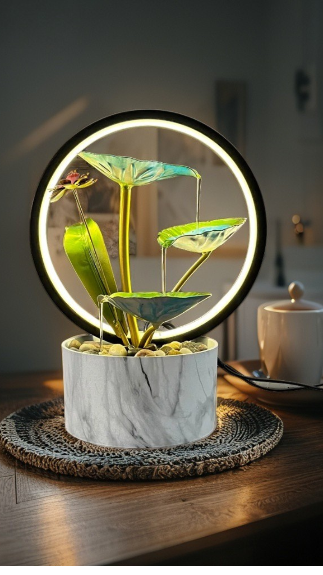 TranquilFlow: Creative Water Fountain for Home Relaxation