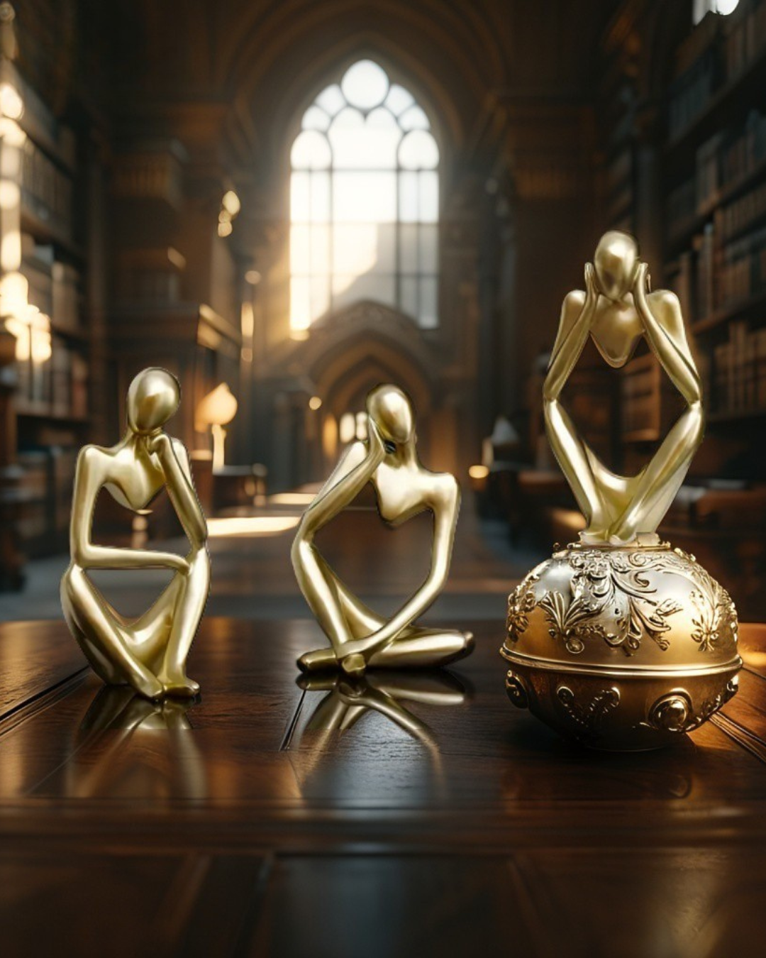 Nordic Unity: Abstract Couple Sculpture for Modern Decor