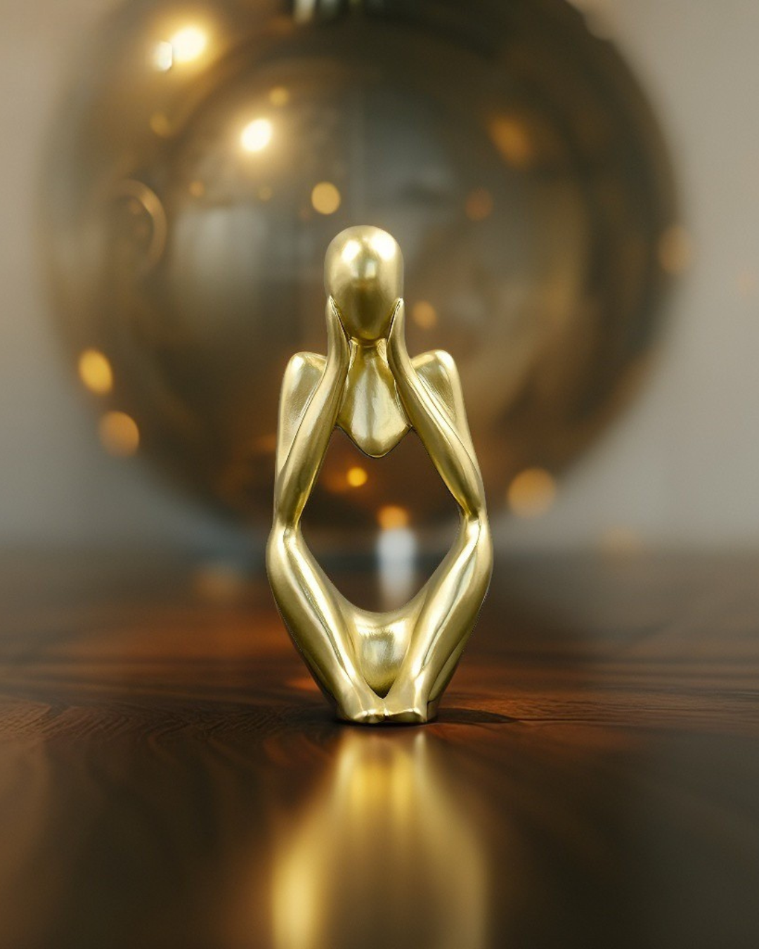 Nordic Unity: Abstract Couple Sculpture for Modern Decor