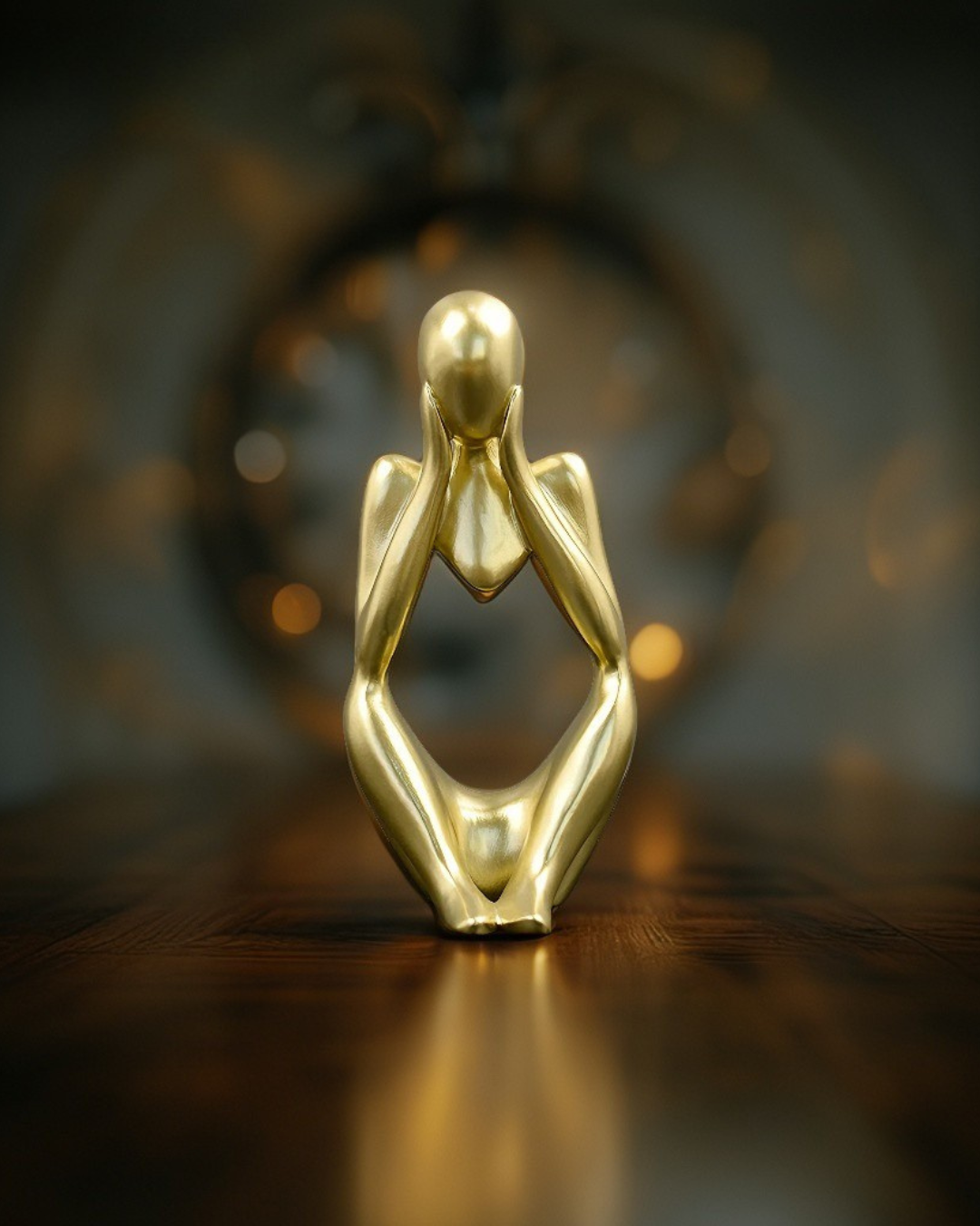 Nordic Unity: Abstract Couple Sculpture for Modern Decor