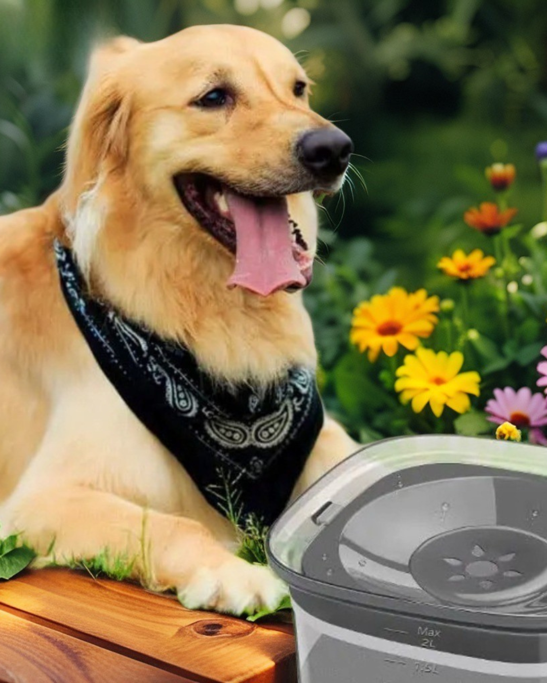 No More Spilled Water! - Anti-Spill Pet Water Bowl ( 2L)