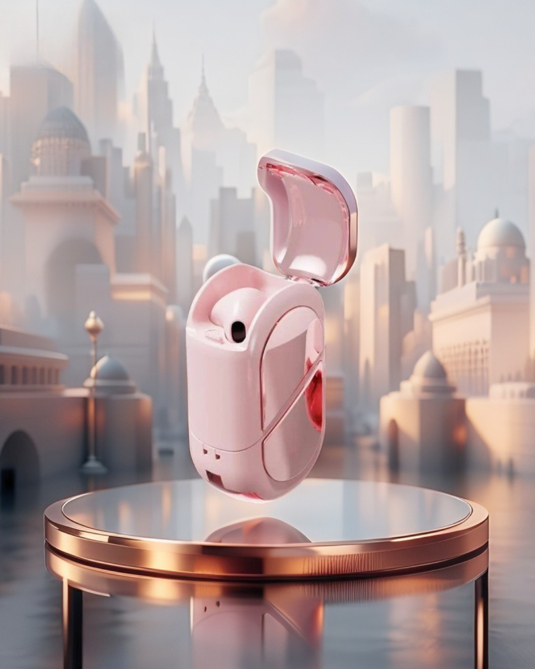 K520 Deformable Heart-shaped Mini Invisible Bluetooth Headset Intelligent Stereo Senseless Wearing Support Memory Pairing
