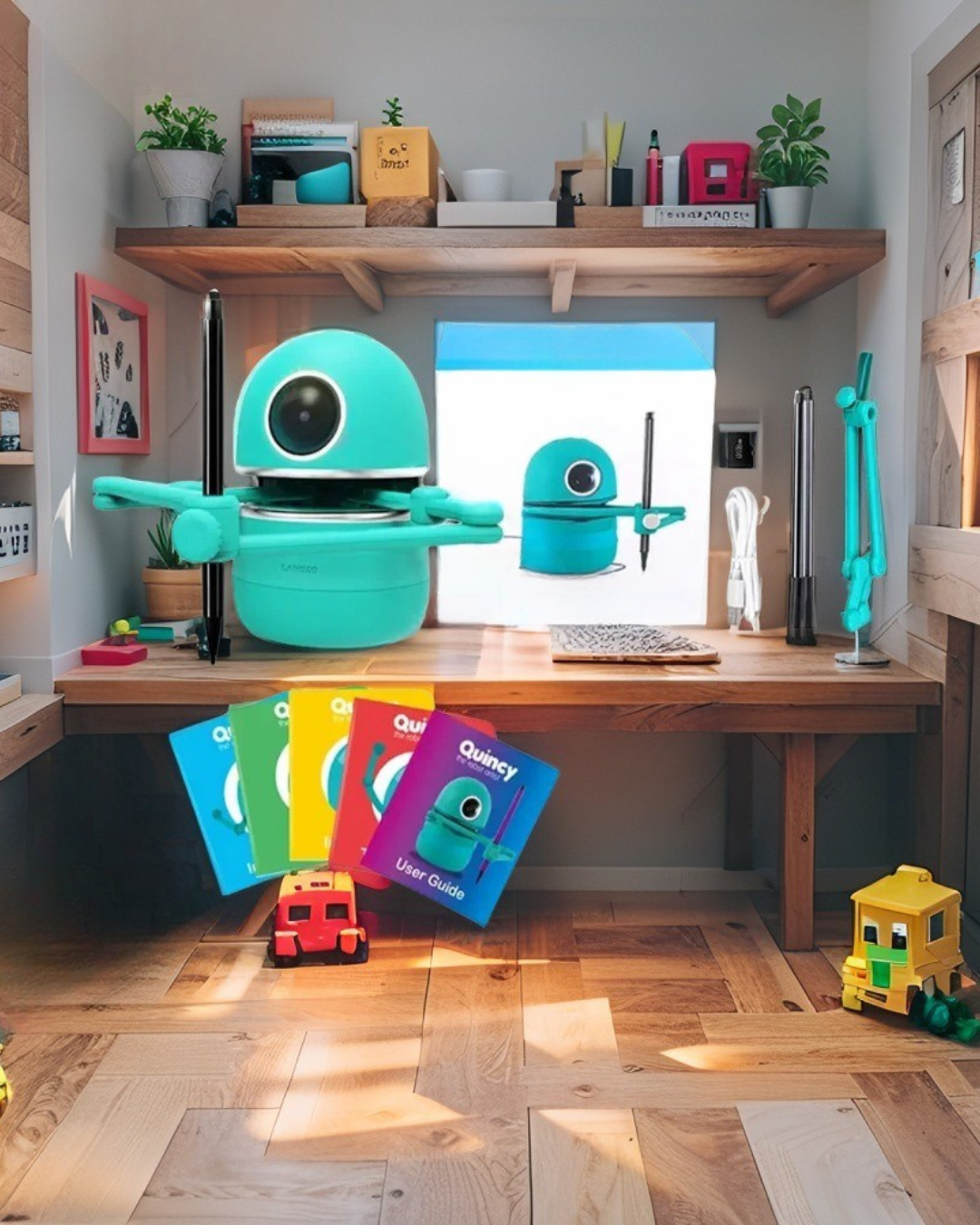 Kids Innovative Drawing Robot Technology Automatic Painting Learning Art Training Machine Intelligece Toys Quincy Robot Artist