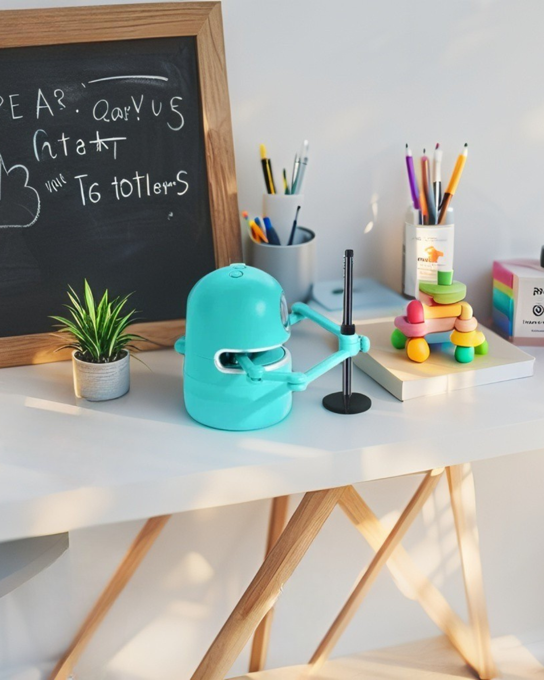 Kids Innovative Drawing Robot Technology Automatic Painting Learning Art Training Machine Intelligece Toys Quincy Robot Artist