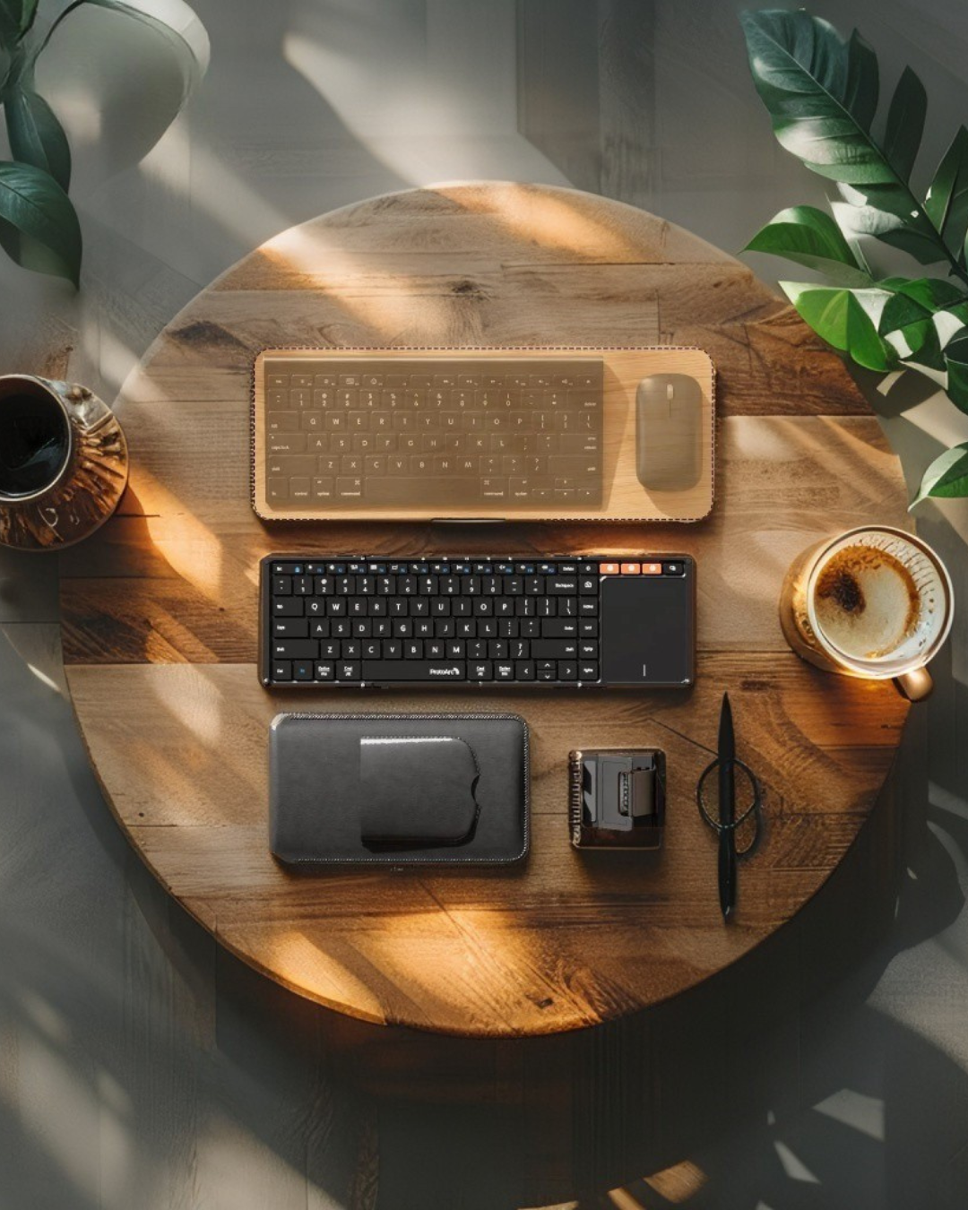 ProtoArc XK01 TP Foldable Keyboard with Touchpad Folding Bluetooth Travel Keyboards for iPad iPhone Laptop PC Tablets