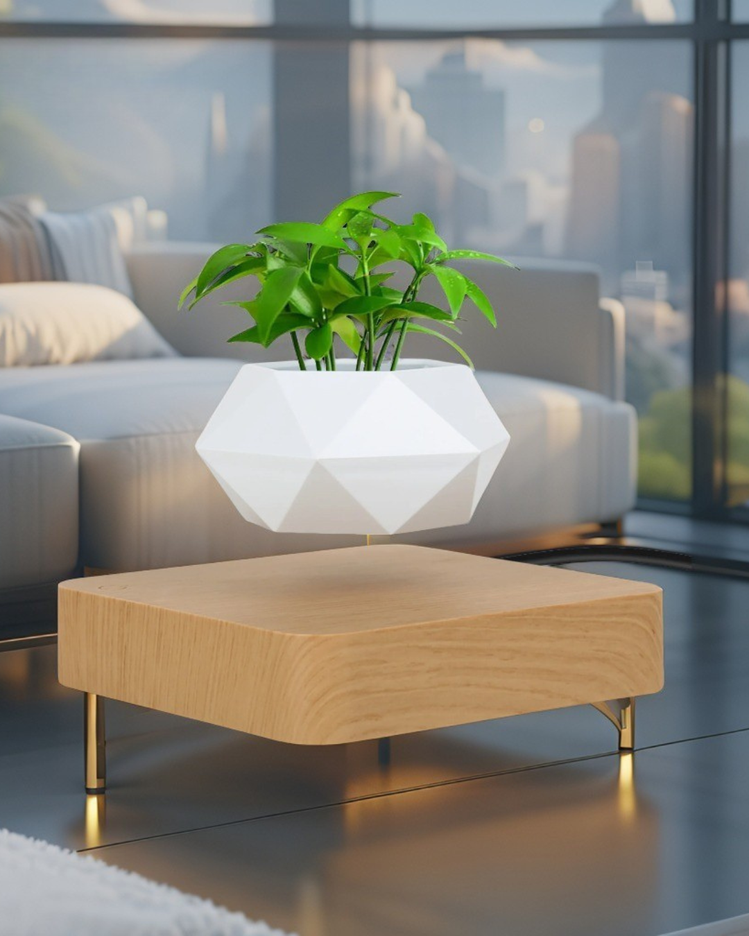Fast Shipping Magnetic Suspension Flower Pot Levitating Air Bonsai Plant Succulent Patio Decoration Desktop Christmas Gift