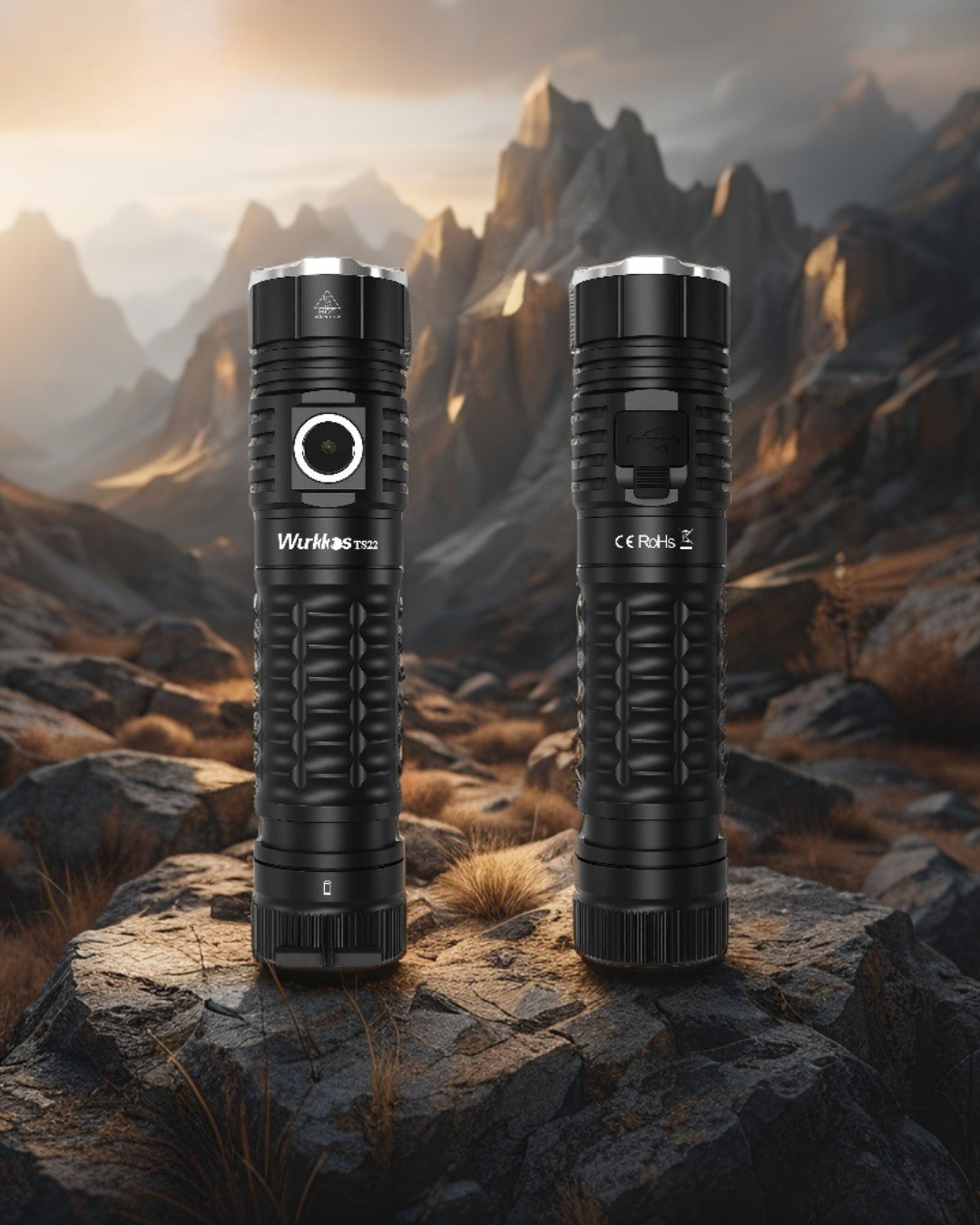 Wurkkos TS22 Rechargeable 21700 LED Flashlight XHP70.2 Powerful Max 4500LM IP68 with Magnet Tail & Reverse Charging for Hiking