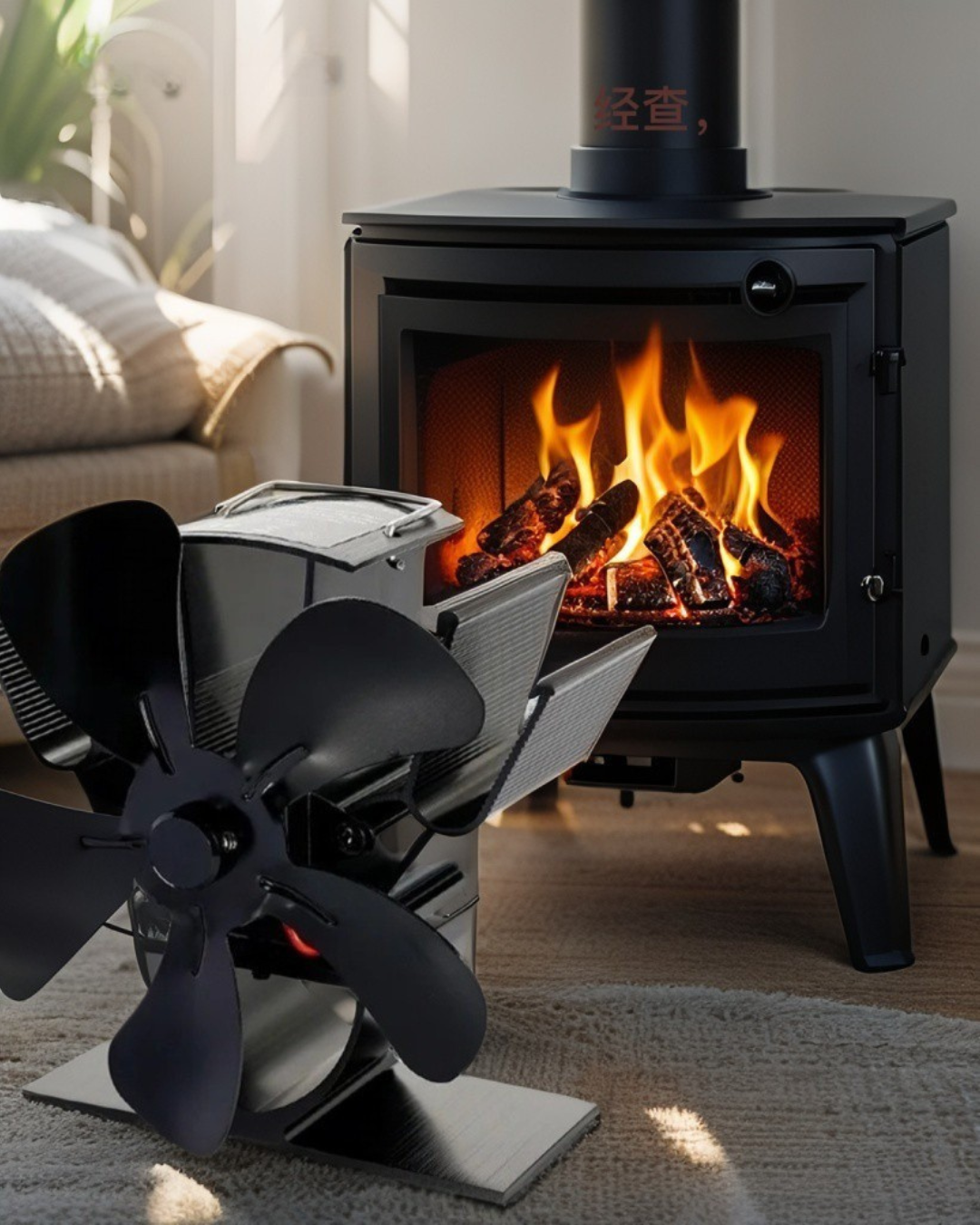 Heat Your Home Smartly & Efficiently!- Mini Stove Fireplace Fan Eco-Fan