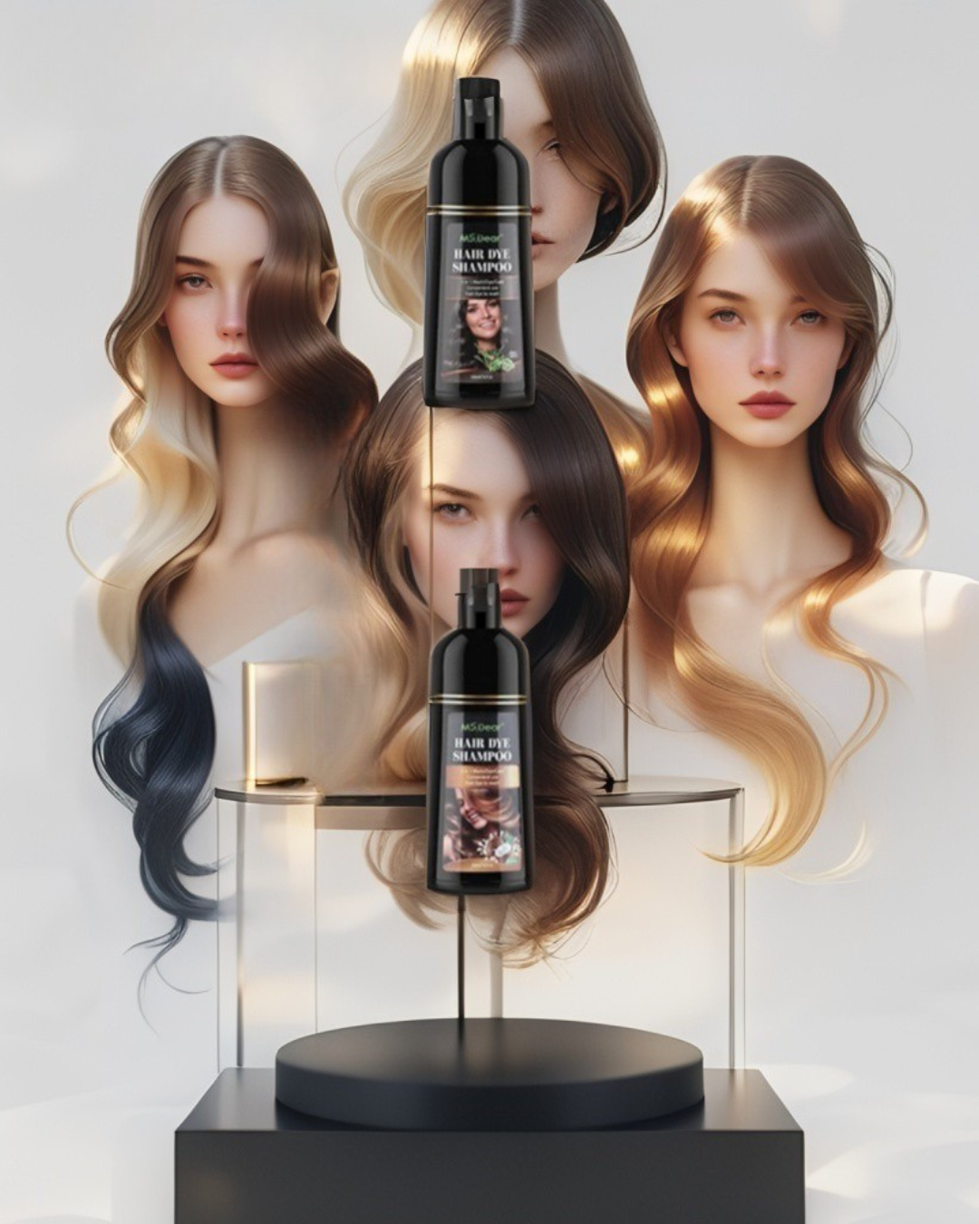 Say Goodbye To Grey Hair!-The Shampoo That Washes & Colours Instantly