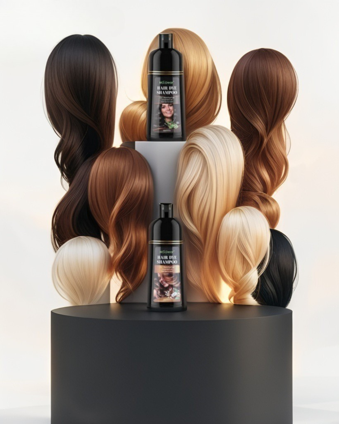 Say Goodbye To Grey Hair!-The Shampoo That Washes & Colours Instantly