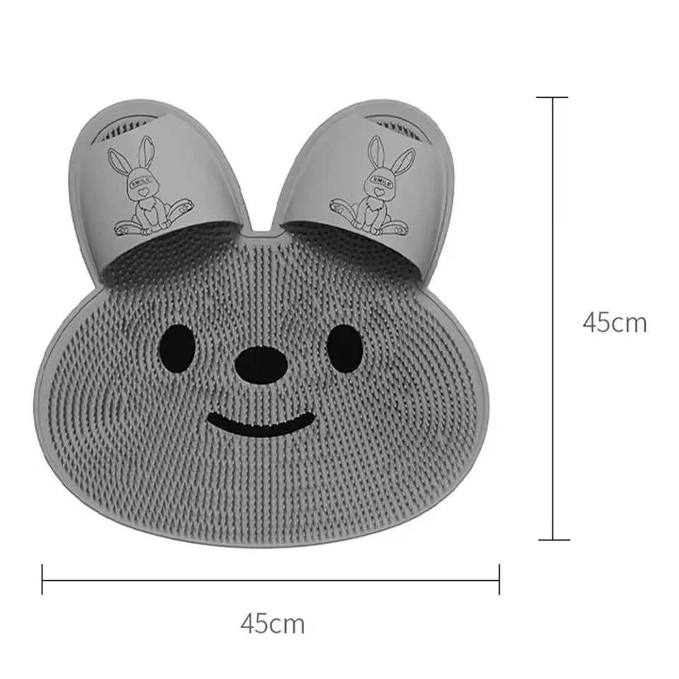 “Home Spa: 3-in-1 Silicone Massage Mat – Relaxation, Safety & Self-Care Every Shower!”