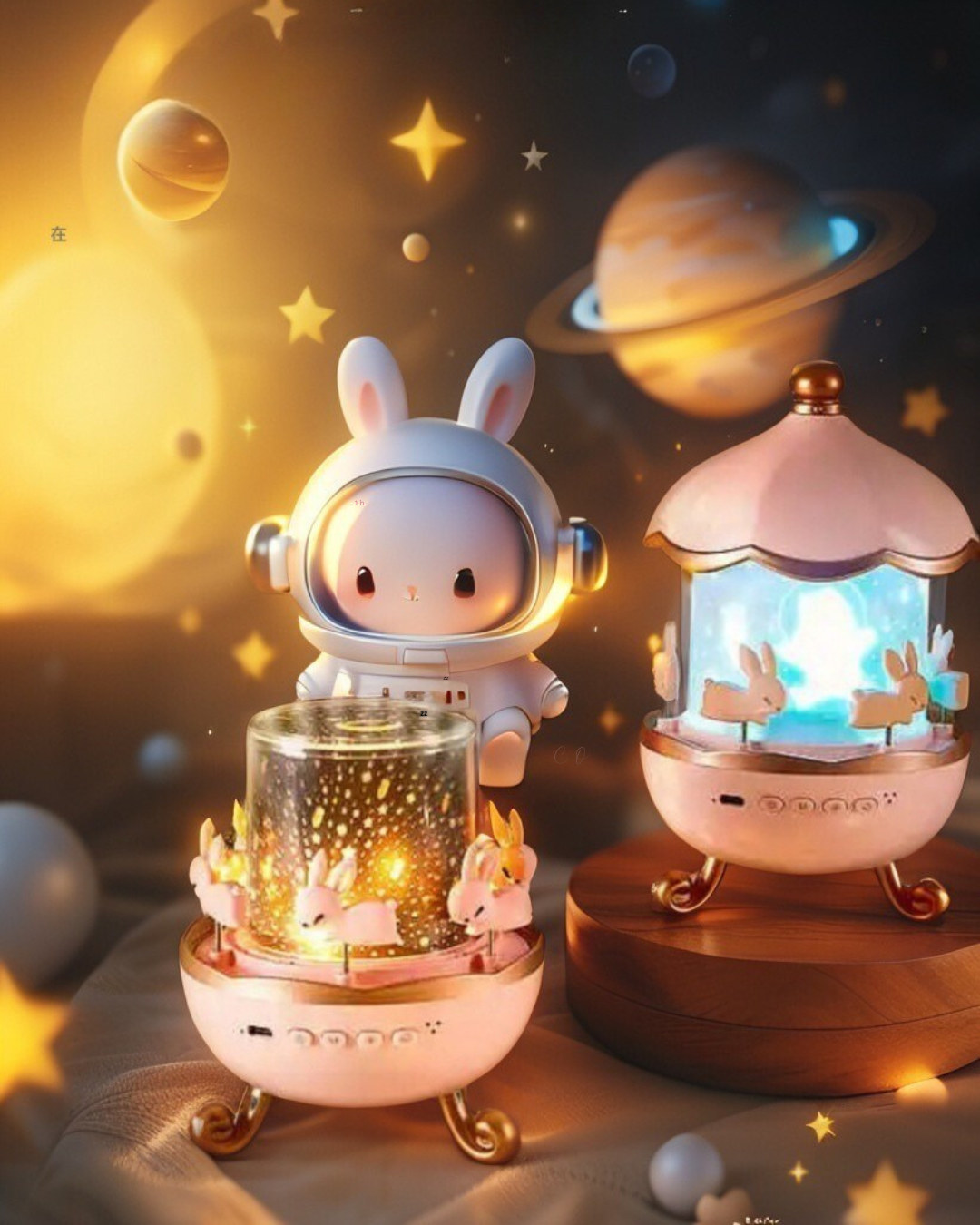 Kids Night Light Projector 21 Films & Bluetooth Music Player Rechargeable Nightlights Bedroom Decor Birthday Gift Star Projector