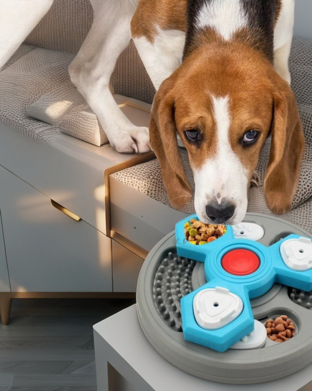 2-Layers Dog Puzzle Toys Slow Feeder Food Dispenser Interactive Increase Puppy IQ Anti-Choking Tableware Dog Licking Plates