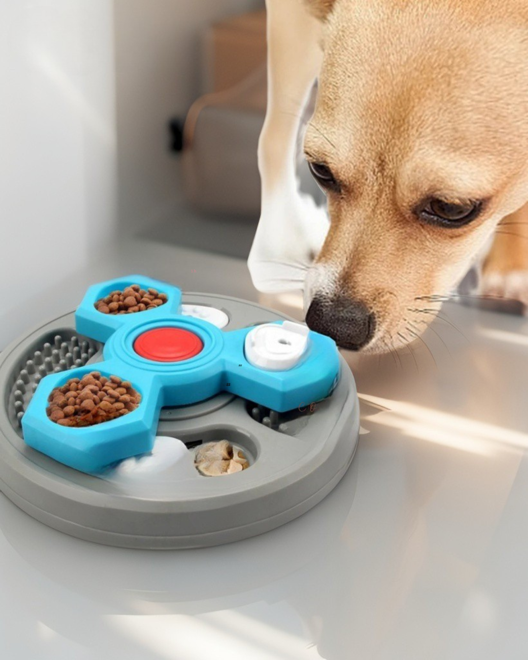 2-Layers Dog Puzzle Toys Slow Feeder Food Dispenser Interactive Increase Puppy IQ Anti-Choking Tableware Dog Licking Plates