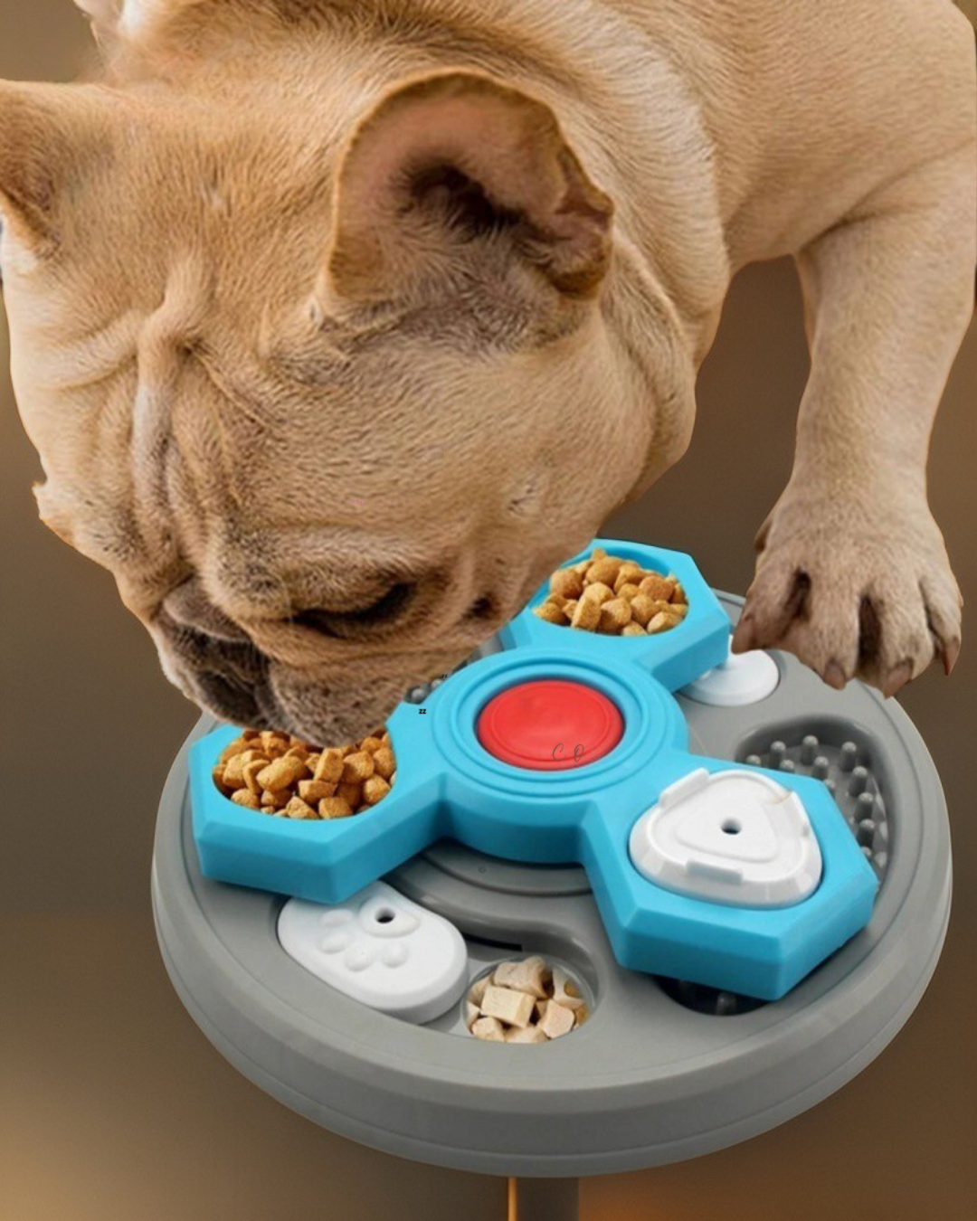 2-Layers Dog Puzzle Toys Slow Feeder Food Dispenser Interactive Increase Puppy IQ Anti-Choking Tableware Dog Licking Plates