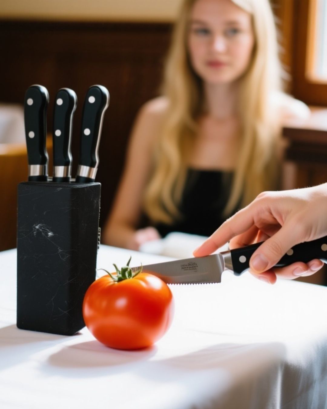 Plastics Knife Block Holder Free Inserting Kitchen Storage Stand Black White Chef Knife Rack With Bristles Table Organizer Tool