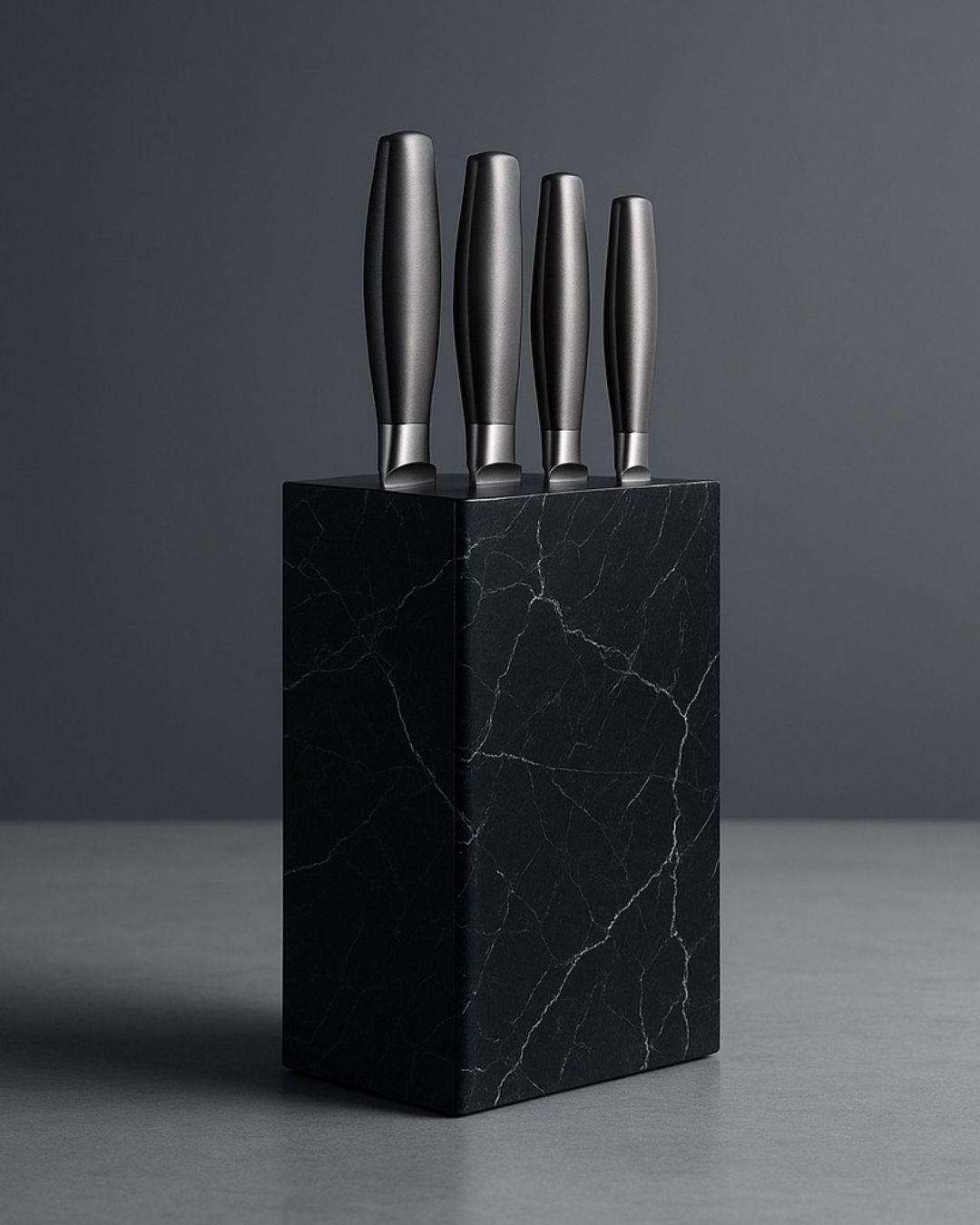 Plastics Knife Block Holder Free Inserting Kitchen Storage Stand Black White Chef Knife Rack With Bristles Table Organizer Tool