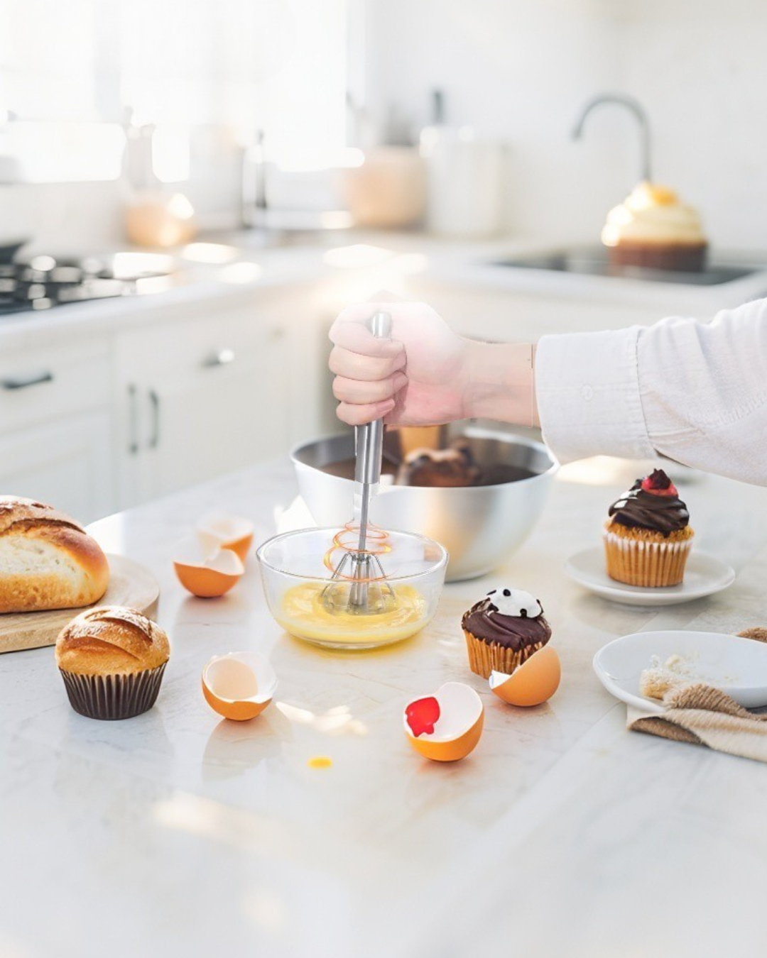 SpinMaster: Semi-Automatic Egg Whisk for Effortless Mixing