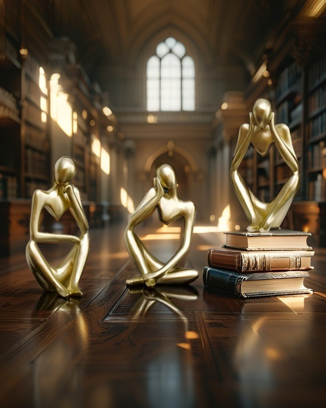 Nordic Unity: Abstract Couple Sculpture for Modern Decor