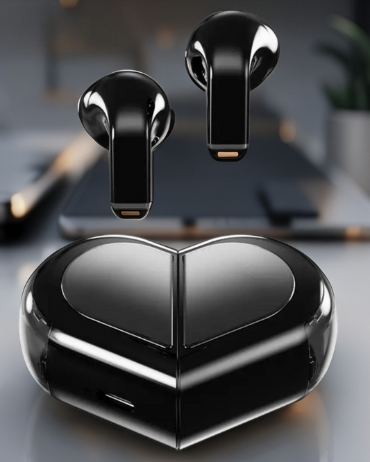 K520 Deformable Heart-shaped Mini Invisible Bluetooth Headset Intelligent Stereo Senseless Wearing Support Memory Pairing