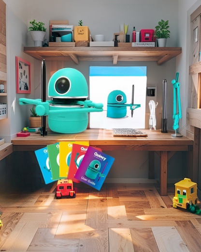 Kids Innovative Drawing Robot Technology Automatic Painting Learning Art Training Machine Intelligece Toys Quincy Robot Artist