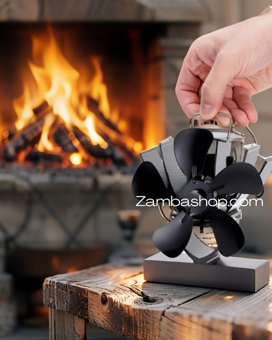 Heat Your Home Smartly & Efficiently!- Mini Stove Fireplace Fan Eco-Fan