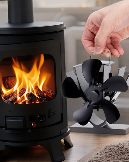 Heat Your Home Smartly & Efficiently!- Mini Stove Fireplace Fan Eco-Fan