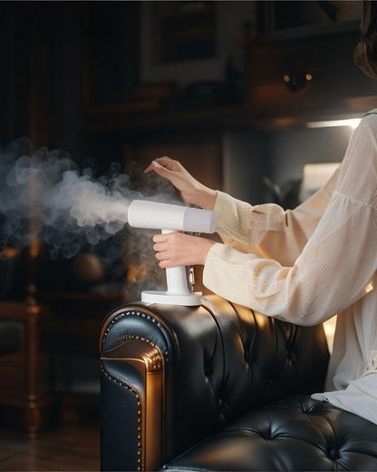 Défroisseur à vapeur portatif intelligent avec suspension électrique et élimination des acariens