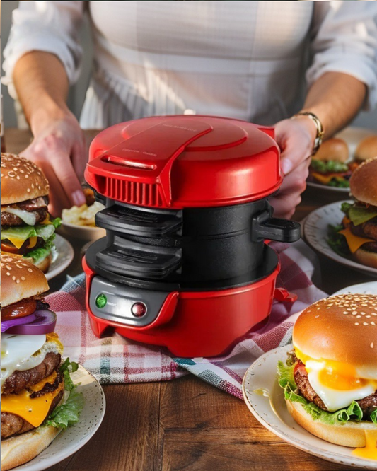 Household Breakfast Machine Portable Mini Hamburg Sandwich Muffin Bread Maker With Non Stick Egg Cooker Ring 220V Waffle Machine