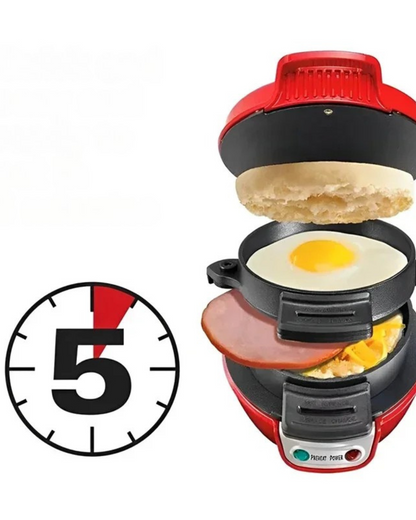 Household Breakfast Machine Portable Mini Hamburg Sandwich Muffin Bread Maker With Non Stick Egg Cooker Ring 220V Waffle Machine
