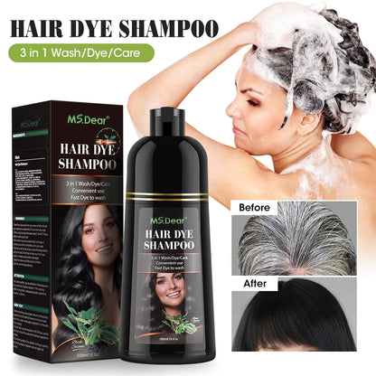 Say Goodbye To Grey Hair!-The Shampoo That Washes & Colours Instantly