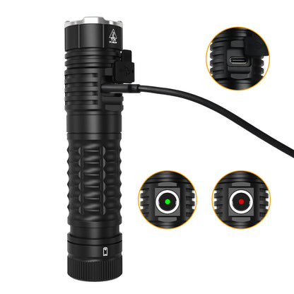 Wurkkos TS22 Rechargeable 21700 LED Flashlight XHP70.2 Powerful Max 4500LM IP68 with Magnet Tail & Reverse Charging for Hiking