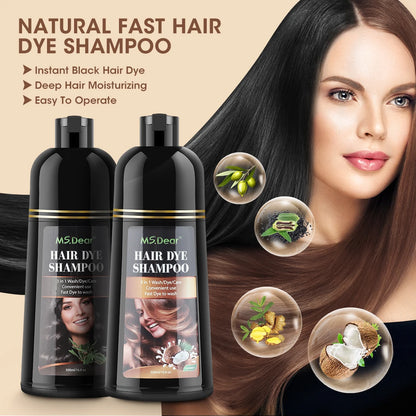 Say Goodbye To Grey Hair!-The Shampoo That Washes & Colours Instantly