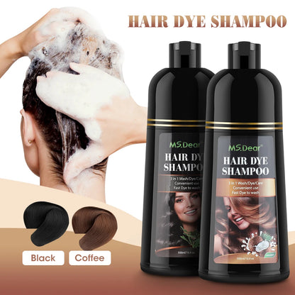 Say Goodbye To Grey Hair!-The Shampoo That Washes & Colours Instantly