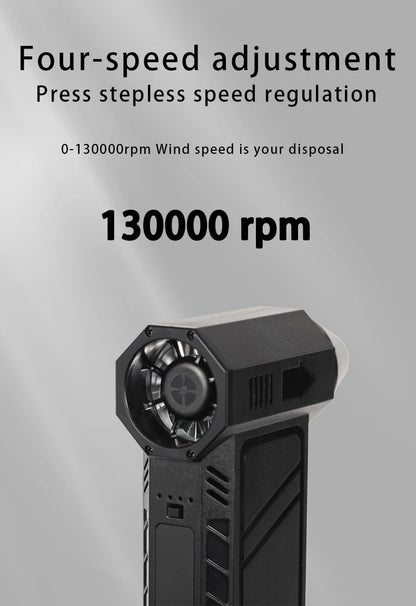 Turbo jet fan Violent Fan s7 Powerful Air Blower 200W High Power Duct Fan Mini Turbo Jet Fan 140000 RPM Strong Winds Turbo Fan mini turbo