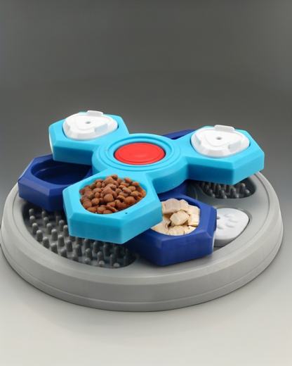 2-Layers Dog Puzzle Toys Slow Feeder Food Dispenser Interactive Increase Puppy IQ Anti-Choking Tableware Dog Licking Plates