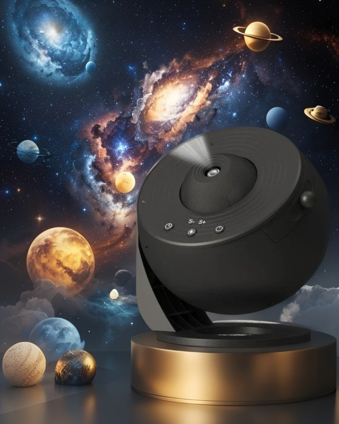 LED Space Galaxy Galaxy Projector, 13 in 1 Star Projector Galaxy Light, Ceiling Night Light Milky Way Mood Lighting with Timer
