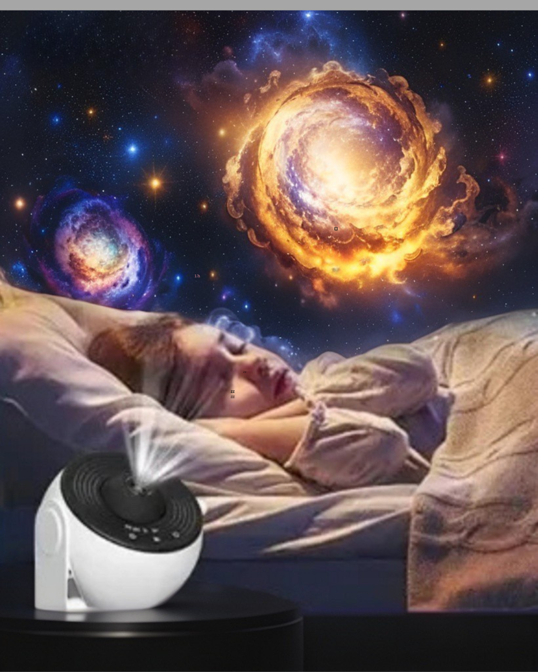 LED Space Galaxy Galaxy Projector, 13 in 1 Star Projector Galaxy Light, Ceiling Night Light Milky Way Mood Lighting with Timer