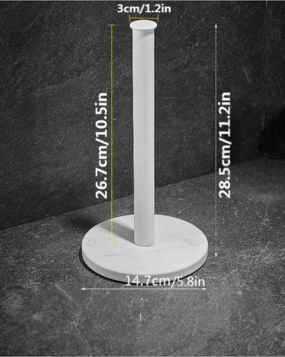 MarbleFlow: Elegant Vertical Paper Towel Holder for Modern Kitchens